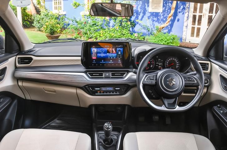 New Maruti Dzire interior
